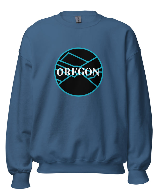 Oregon - Blue/Black - Unisex Sweatshirt