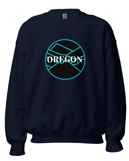 Oregon - Blue/Black - Unisex Sweatshirt