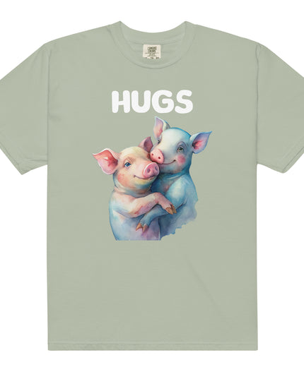 HUGS - PIGS - Comfort Colors - Unisex garment-dyed heavyweight t-shirt