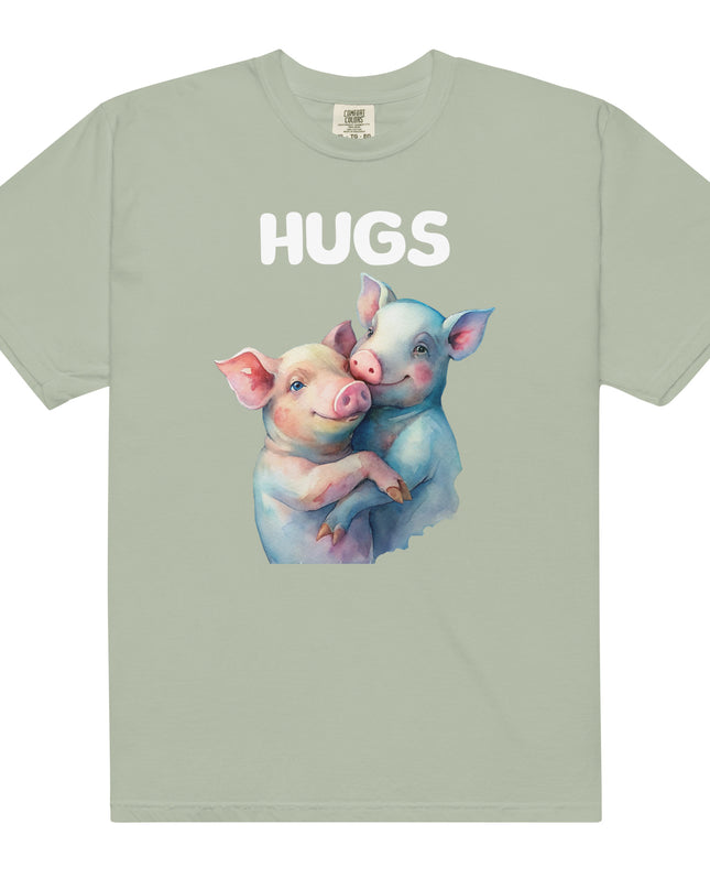 HUGS - PIGS - Comfort Colors - Unisex garment-dyed heavyweight t-shirt