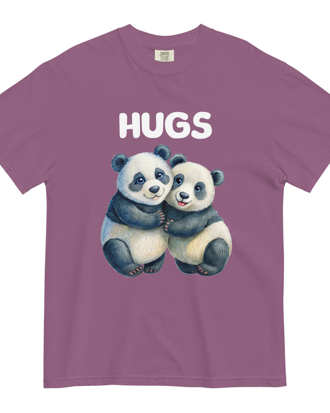 HUGS - PANDA BEARS - Comfort Colors - Unisex garment-dyed heavyweight t-shirt