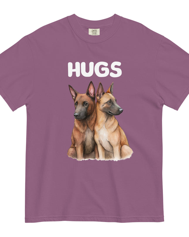 HUGS - Belgian Malinois - Comfort Colors - Unisex garment-dyed heavyweight t-shirt