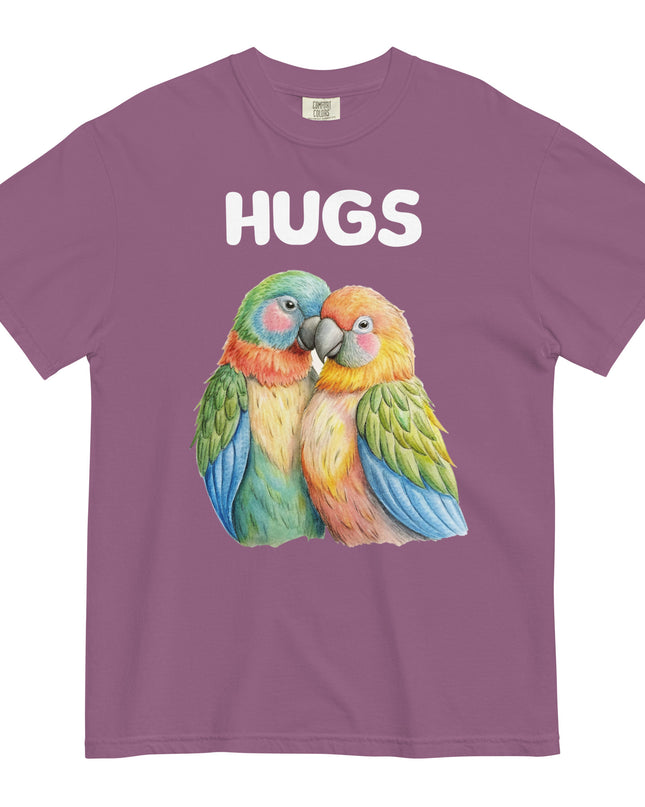HUGS - Parrots - Comfort Colors - Unisex garment-dyed heavyweight t-shirt