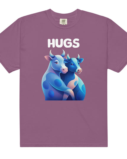 HUGS - Cows - Comfort Colors -Unisex garment-dyed heavyweight t-shirt