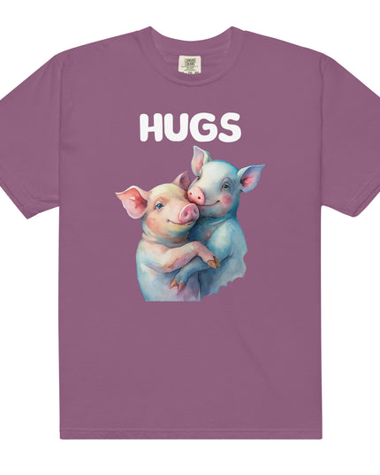HUGS - PIGS - Comfort Colors - Unisex garment-dyed heavyweight t-shirt