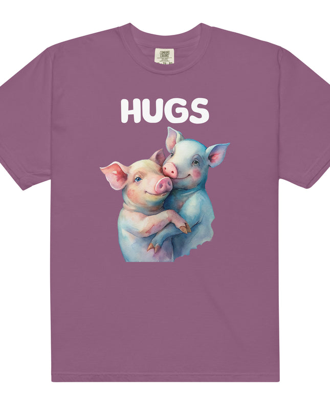 HUGS - PIGS - Comfort Colors - Unisex garment-dyed heavyweight t-shirt