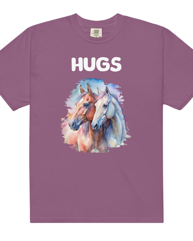 HUGS -HORSES - Comfort Colors - Unisex garment-dyed heavyweight t-shirt