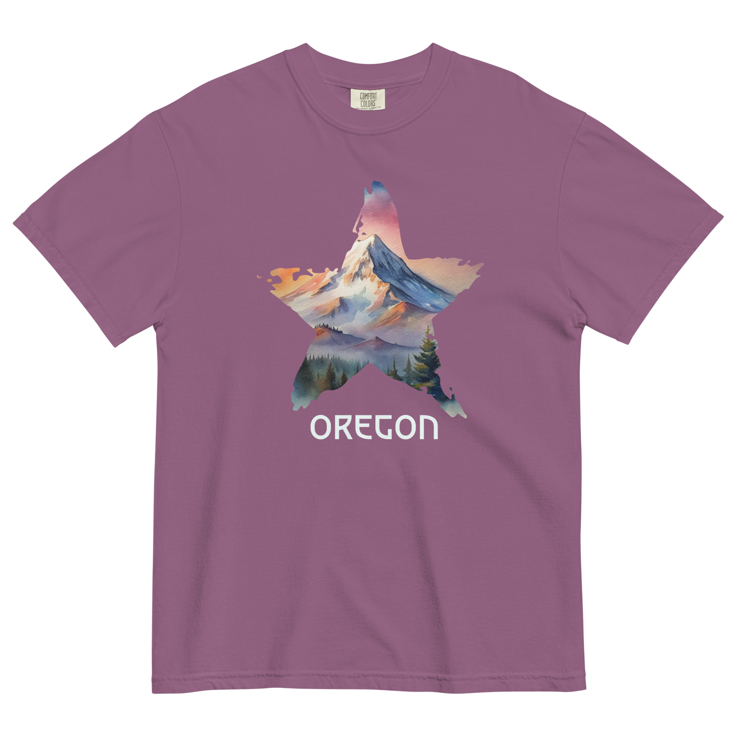 OREGON STAR - COMFOR COLORS - Unisex garment-dyed heavyweight t-shirt