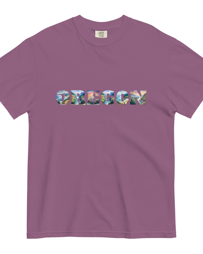 OREGON THE BEAUTIFUL - COMFORT COLORS -Unisex garment-dyed heavyweight t-shirt