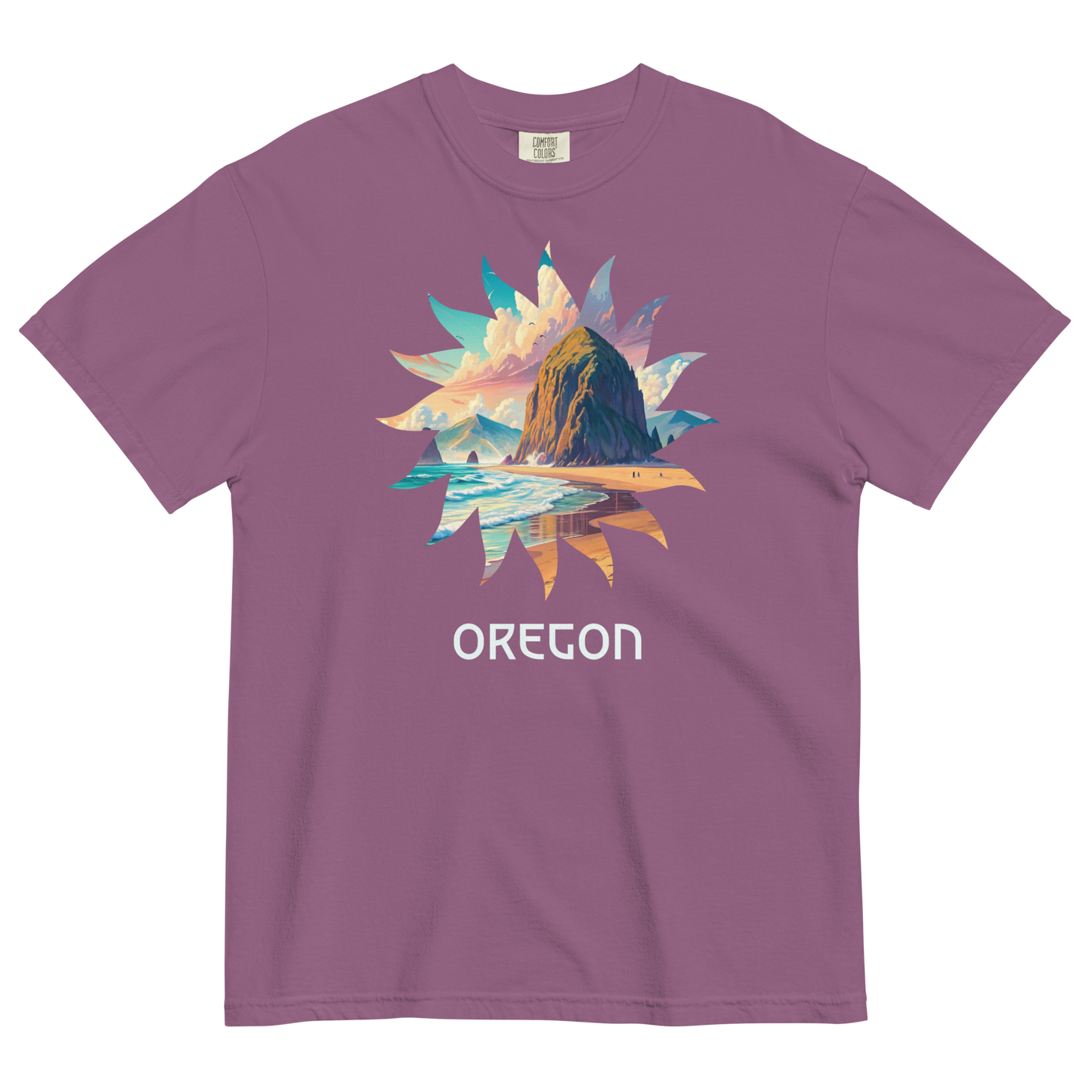 OREGON BEACHES - COMFORT COLORS - Unisex garment-dyed heavyweight t-shirt