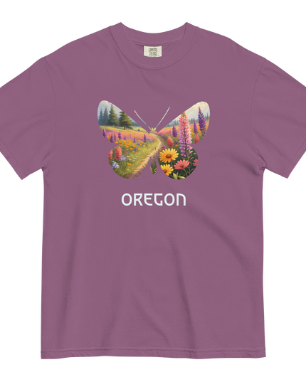 OREGON WILD FLOWERS - COMFORT COLORS - Unisex garment-dyed heavyweight t-shirt