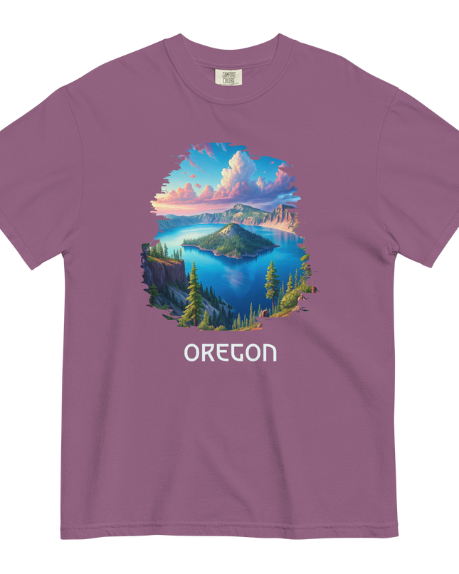 OREGON - CRATER LAKE - COMFORT COLORS - Unisex garment-dyed heavyweight t-shirt