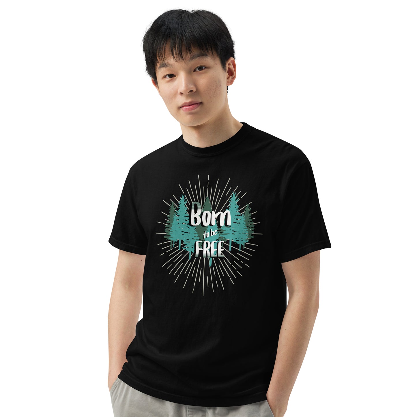 Born to Be Free - Unisex garment-dyed heavyweight t-shirt