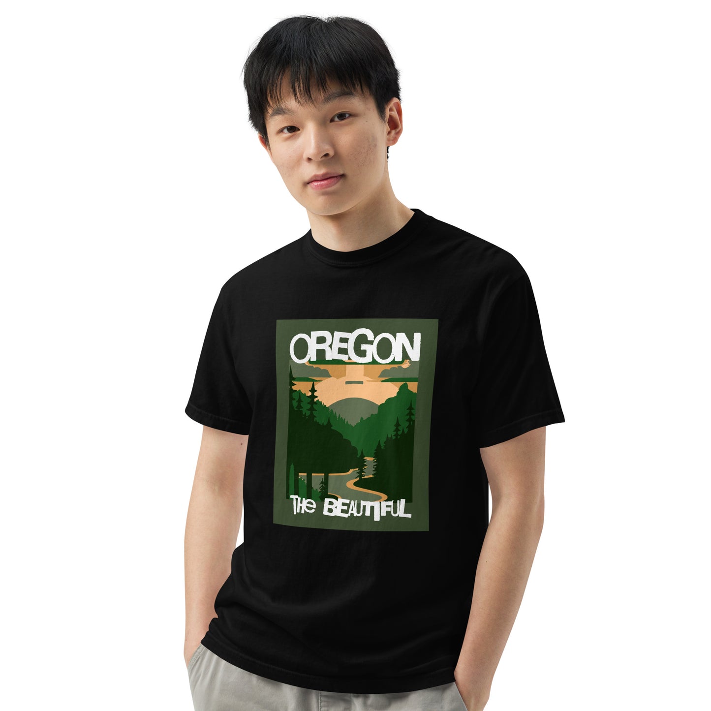 Oregon The Beautiful - Unisex garment-dyed heavyweight t-shirt