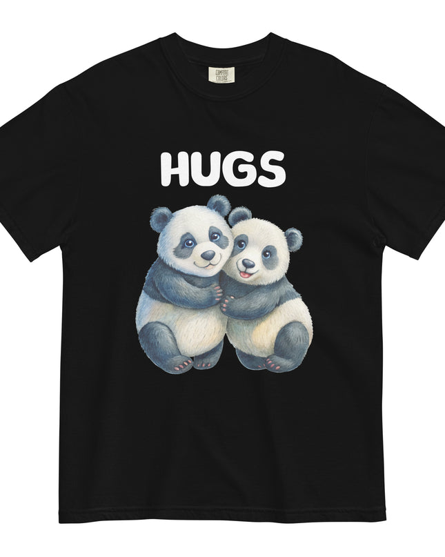 HUGS - PANDA BEARS - Comfort Colors - Unisex garment-dyed heavyweight t-shirt