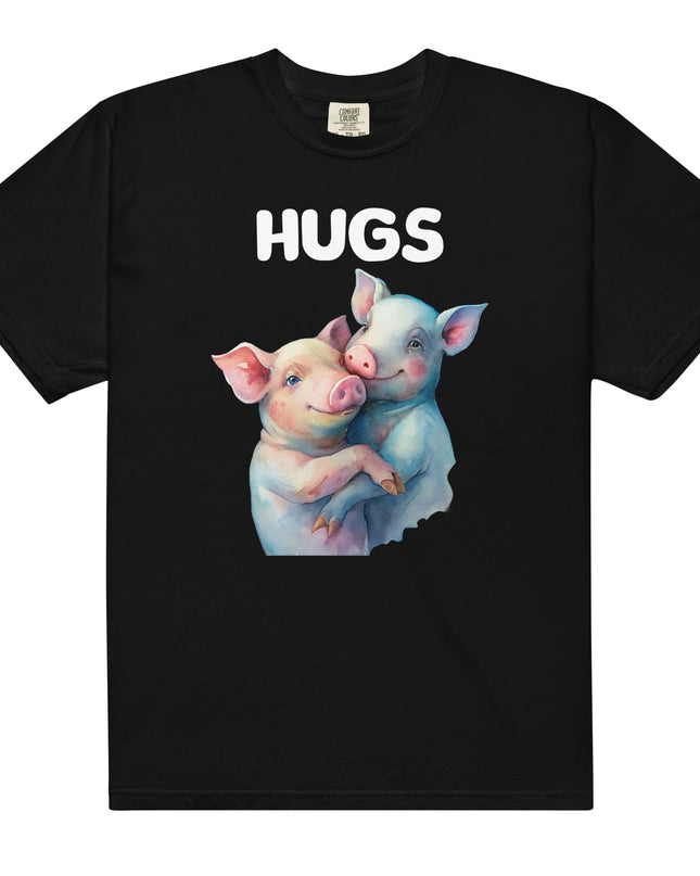 HUGS - PIGS - Comfort Colors - Unisex garment-dyed heavyweight t-shirt