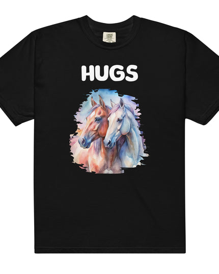 HUGS -HORSES - Comfort Colors - Unisex garment-dyed heavyweight t-shirt