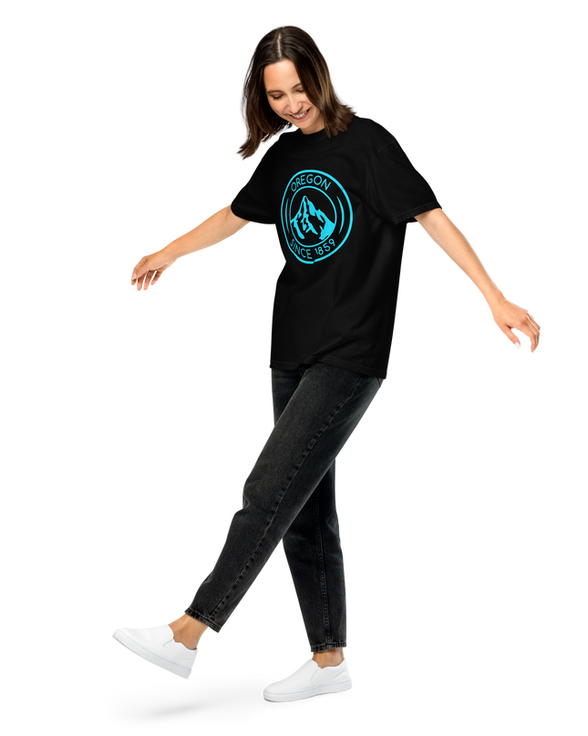 OREGON SINCE 1859 - AQUA - Comfort Colors - Unisex garment-dyed heavyweight t-shirt
