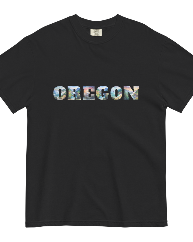 OREGON THE BEAUTIFUL - COMFORT COLORS -Unisex garment-dyed heavyweight t-shirt