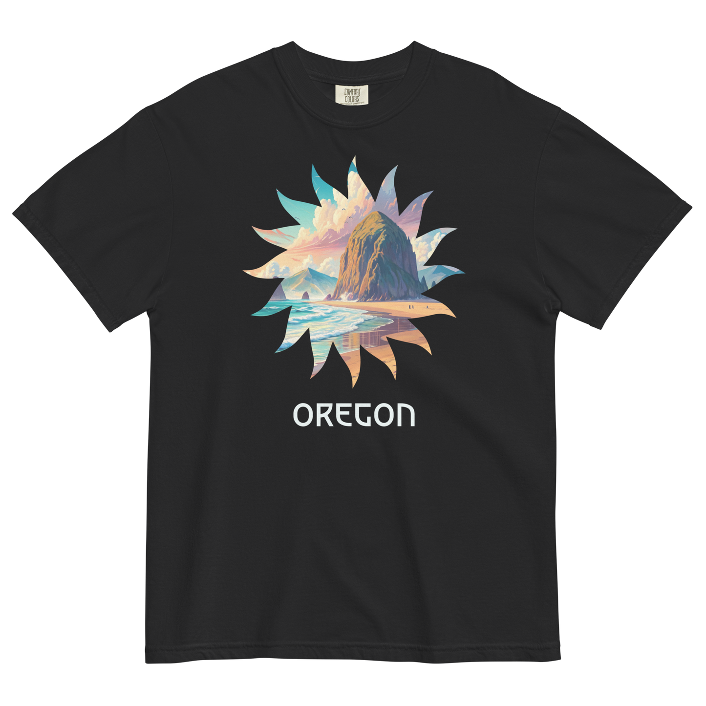 OREGON BEACHES - COMFORT COLORS - Unisex garment-dyed heavyweight t-shirt