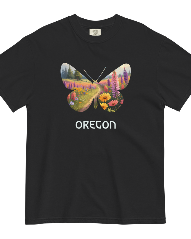 OREGON WILD FLOWERS - COMFORT COLORS - Unisex garment-dyed heavyweight t-shirt