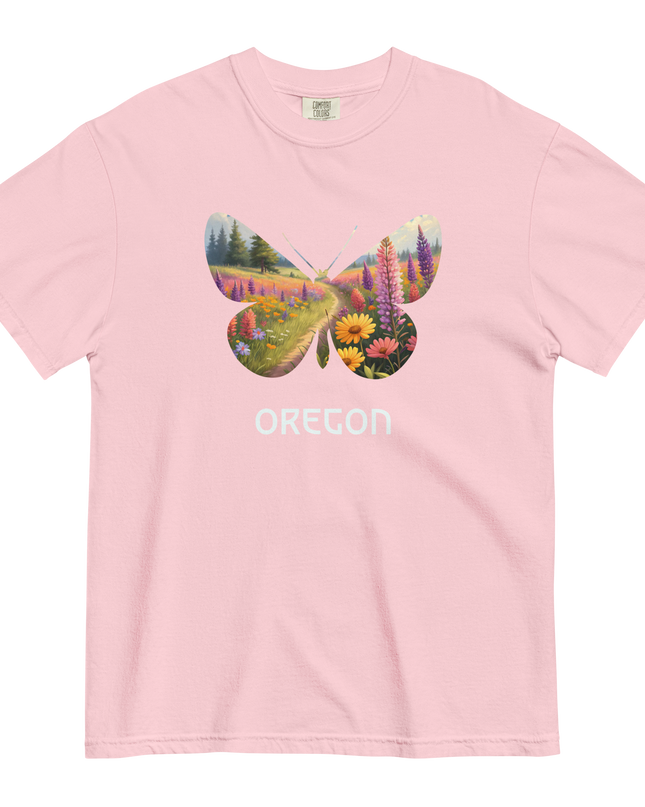 OREGON WILD FLOWERS - COMFORT COLORS - Unisex garment-dyed heavyweight t-shirt