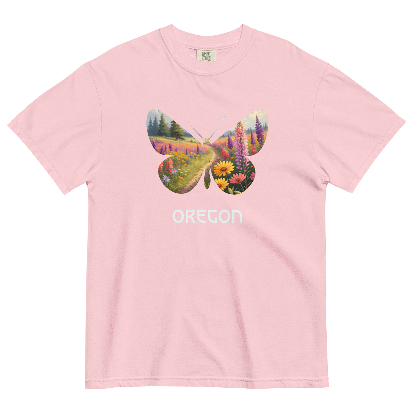 OREGON WILD FLOWERS - COMFORT COLORS - Unisex garment-dyed heavyweight t-shirt