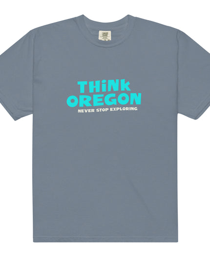 Think Oregon - Unisex garment-dyed heavyweight t-shirt
