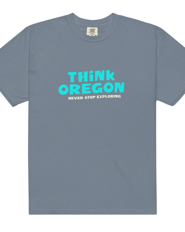 Think Oregon - Unisex garment-dyed heavyweight t-shirt