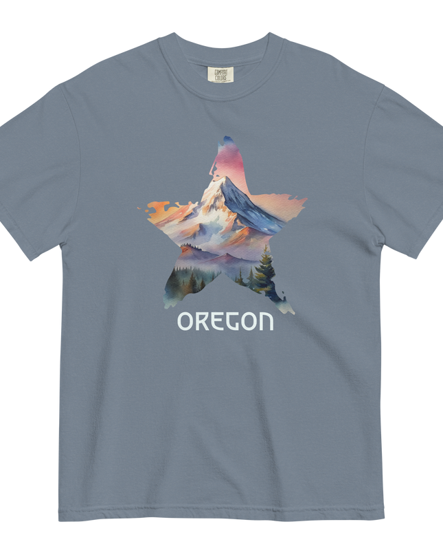 OREGON STAR - COMFOR COLORS - Unisex garment-dyed heavyweight t-shirt
