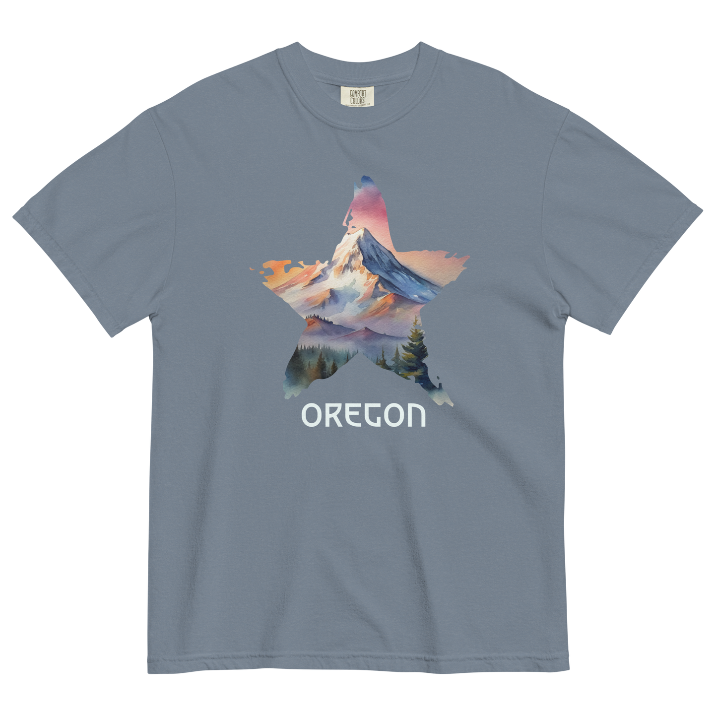 OREGON STAR - COMFOR COLORS - Unisex garment-dyed heavyweight t-shirt