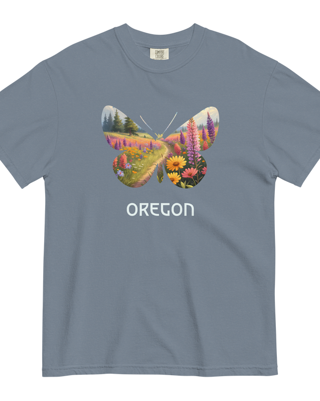 OREGON WILD FLOWERS - COMFORT COLORS - Unisex garment-dyed heavyweight t-shirt