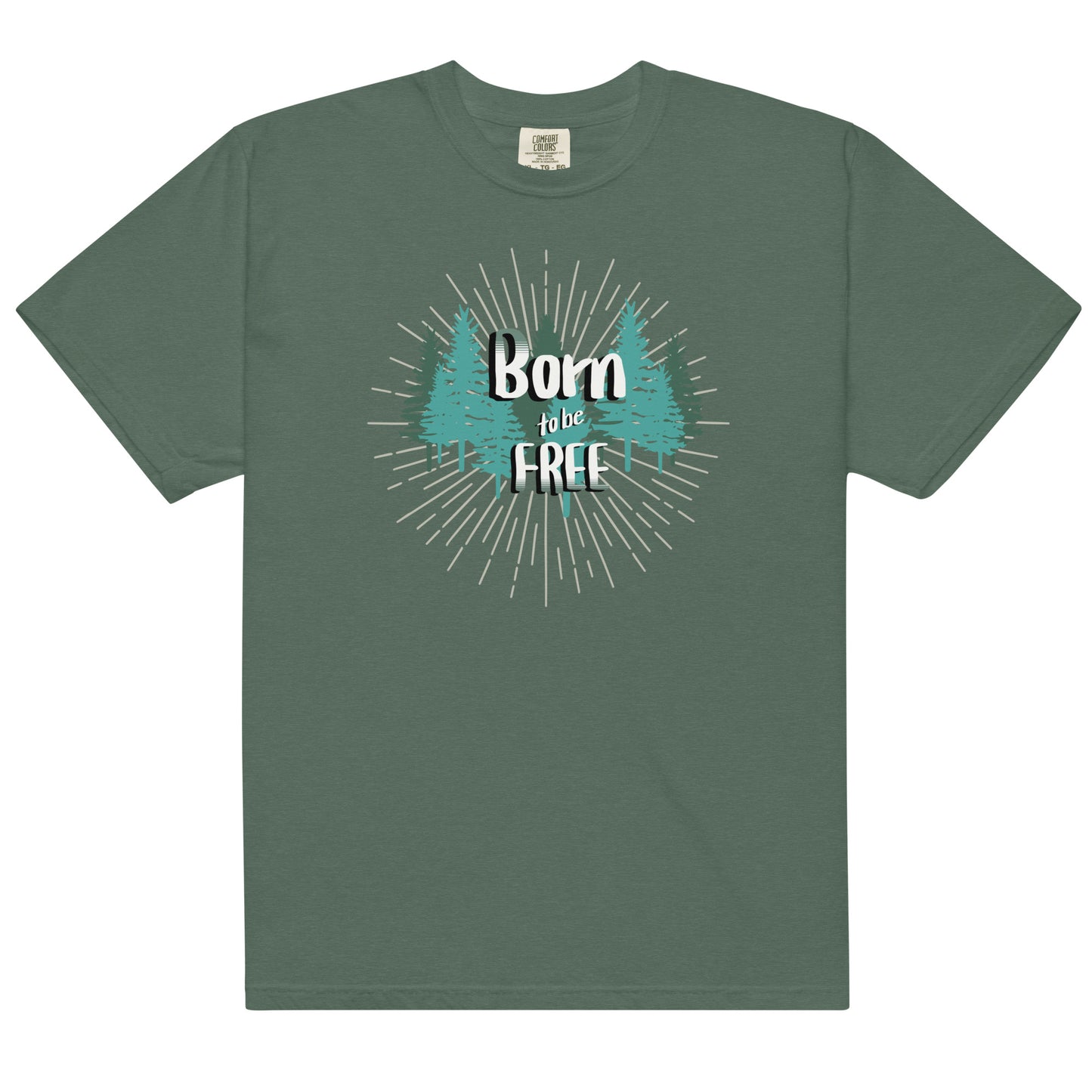 Born to Be Free - Unisex garment-dyed heavyweight t-shirt