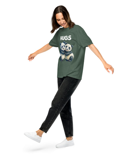 HUGS - PANDA BEARS - Comfort Colors - Unisex garment-dyed heavyweight t-shirt