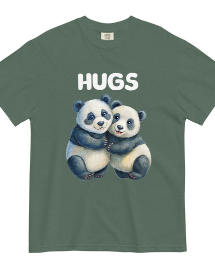 HUGS - PANDA BEARS - Comfort Colors - Unisex garment-dyed heavyweight t-shirt