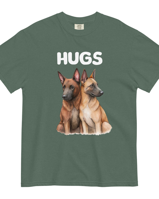 HUGS - Belgian Malinois - Comfort Colors - Unisex garment-dyed heavyweight t-shirt