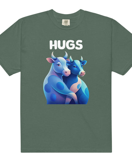 HUGS - Cows - Comfort Colors -Unisex garment-dyed heavyweight t-shirt
