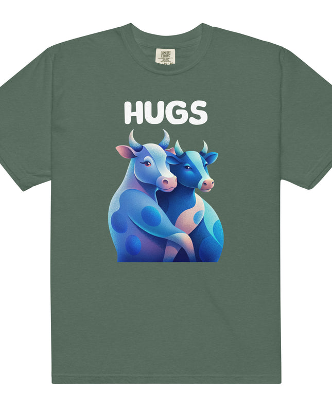 HUGS - Cows - Comfort Colors -Unisex garment-dyed heavyweight t-shirt