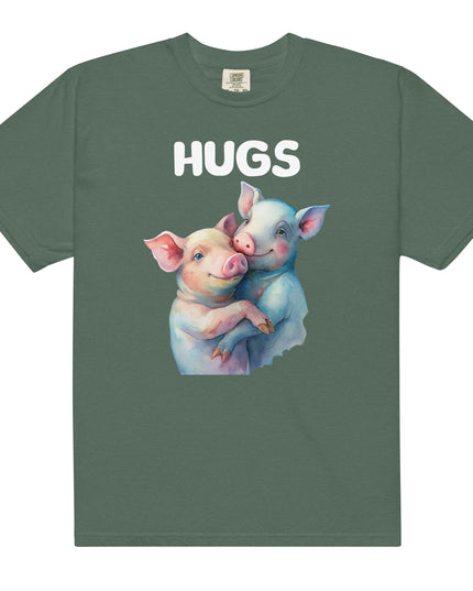 HUGS - PIGS - Comfort Colors - Unisex garment-dyed heavyweight t-shirt