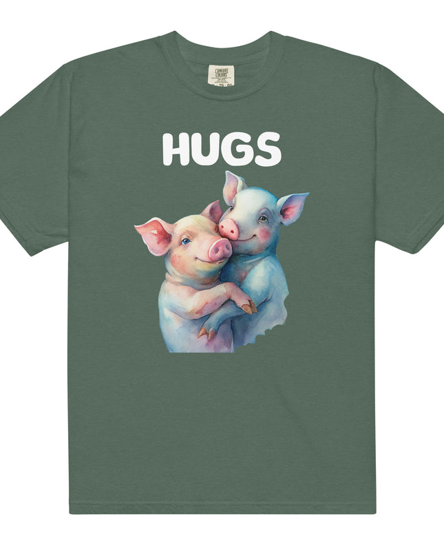 HUGS - PIGS - Comfort Colors - Unisex garment-dyed heavyweight t-shirt