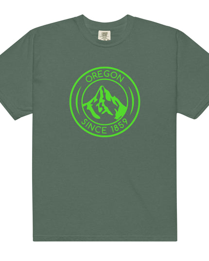 OREGON SINCE 1859 - LIME - Comfort Colors - Unisex garment-dyed heavyweight t-shirt