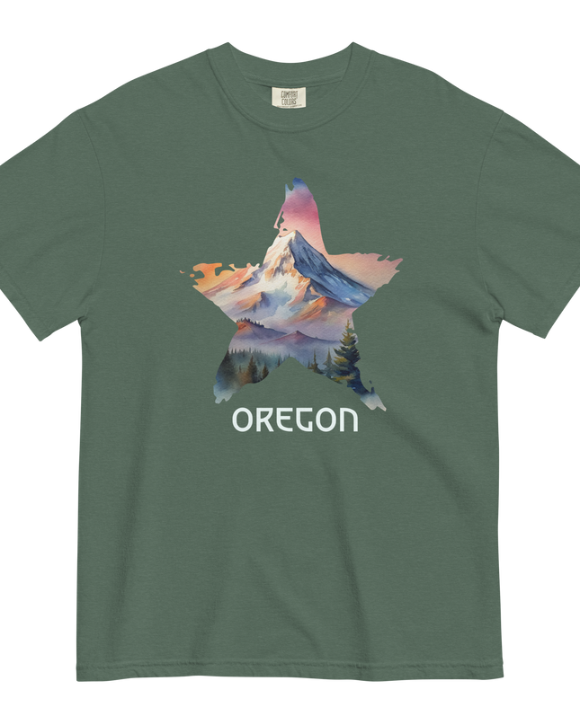 OREGON STAR - COMFOR COLORS - Unisex garment-dyed heavyweight t-shirt
