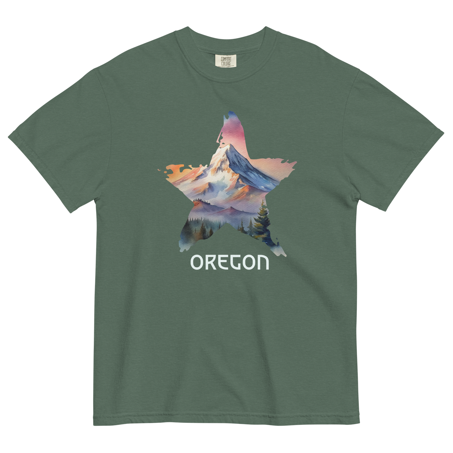 OREGON STAR - COMFOR COLORS - Unisex garment-dyed heavyweight t-shirt