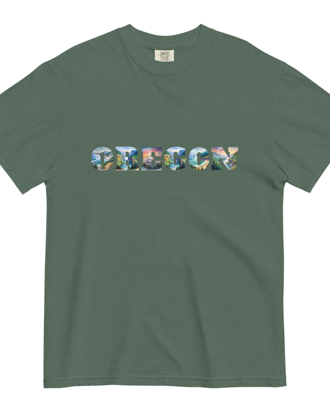 OREGON THE BEAUTIFUL - COMFORT COLORS -Unisex garment-dyed heavyweight t-shirt