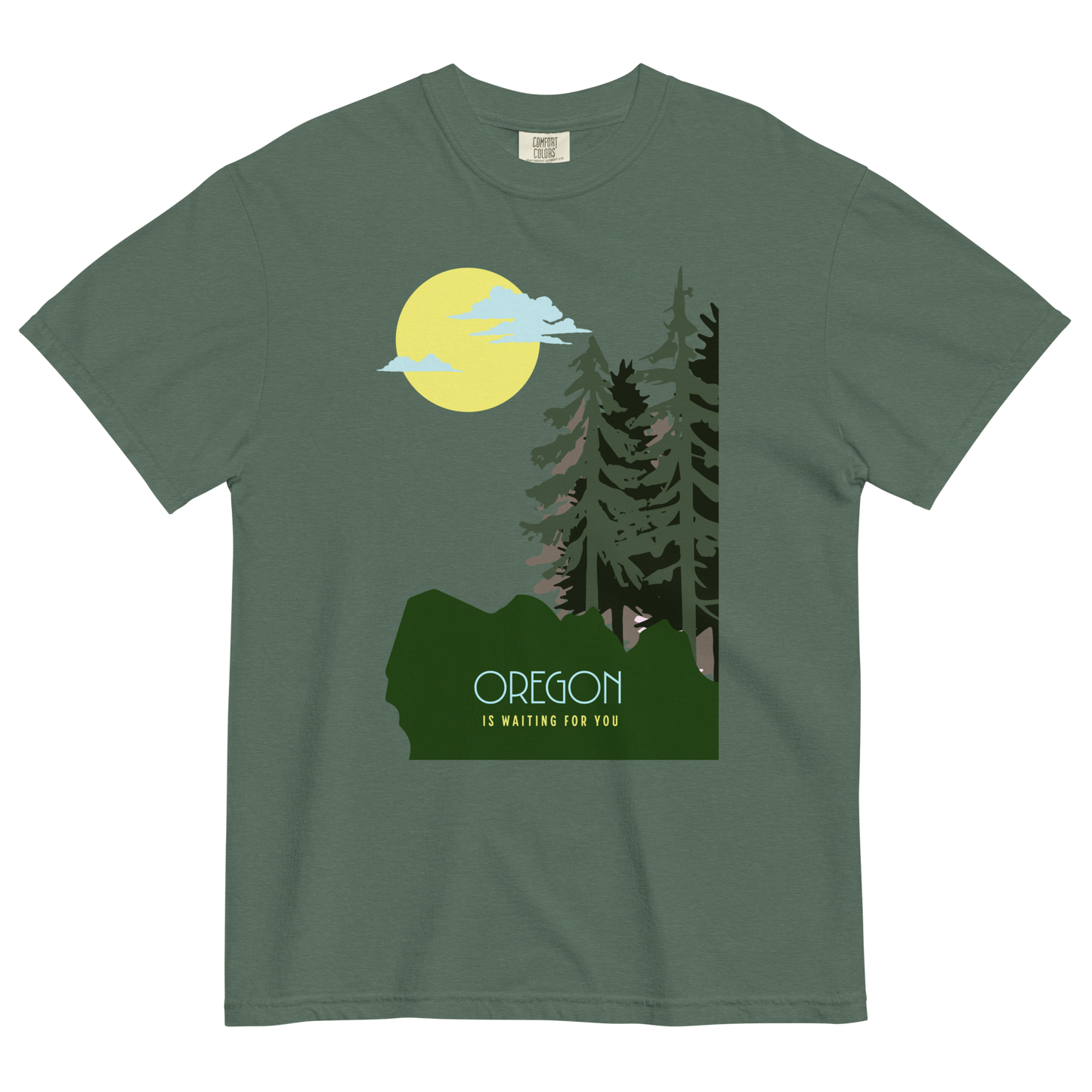 OREGON IS WAITING FOR YOU - Comfort Colors - Unisex garment-dyed heavyweight t-shirt