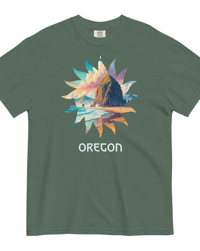 OREGON BEACHES - COMFORT COLORS - Unisex garment-dyed heavyweight t-shirt