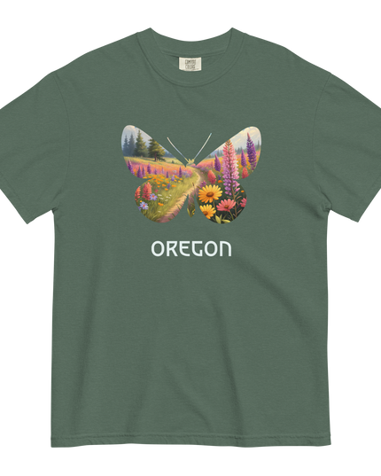 OREGON WILD FLOWERS - COMFORT COLORS - Unisex garment-dyed heavyweight t-shirt