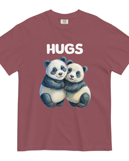 HUGS - PANDA BEARS - Comfort Colors - Unisex garment-dyed heavyweight t-shirt