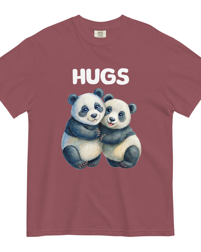 HUGS - PANDA BEARS - Comfort Colors - Unisex garment-dyed heavyweight t-shirt