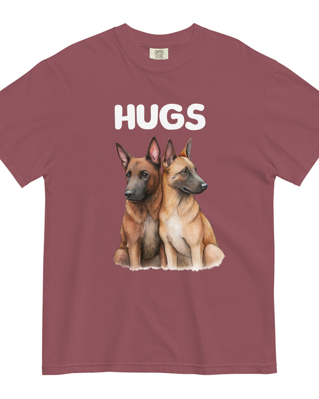 HUGS - Belgian Malinois - Comfort Colors - Unisex garment-dyed heavyweight t-shirt